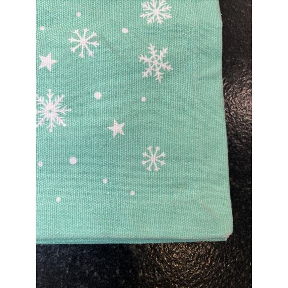 Johanna Parker Mint Green Santa Claus Christmas Cotton PLACEMATS Set of 4 New - Picture 9 of 10